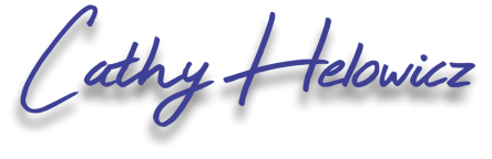 Cathy Helowicz Signature logo in blue